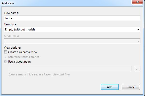 Specifying View Name